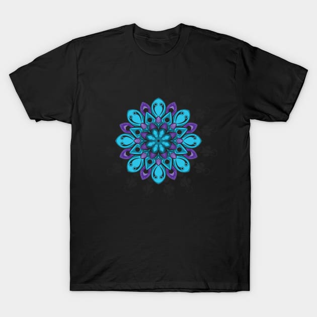 ornament style design purple T-Shirt by Niche